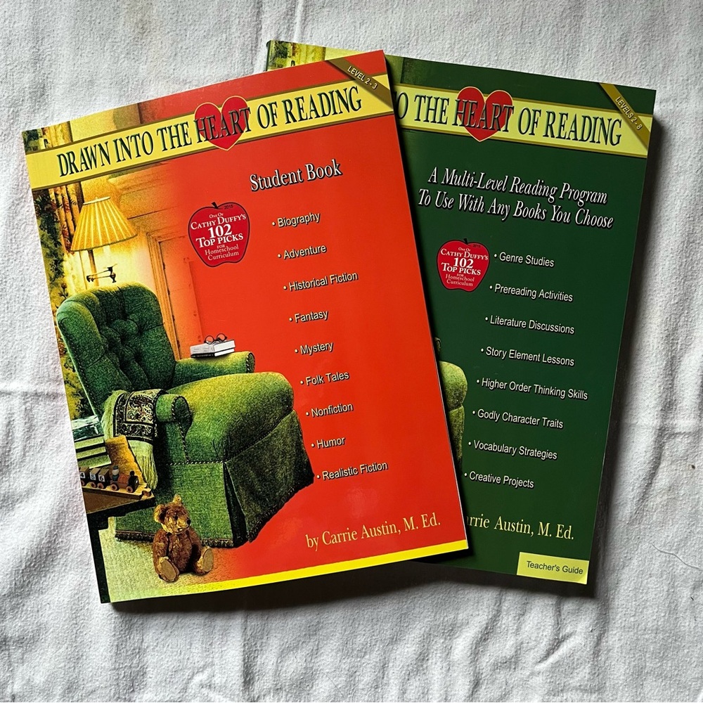 Drawn Into the Heart of Reading Student Book level 2-3 & Teacher’s Guide 2-8 New